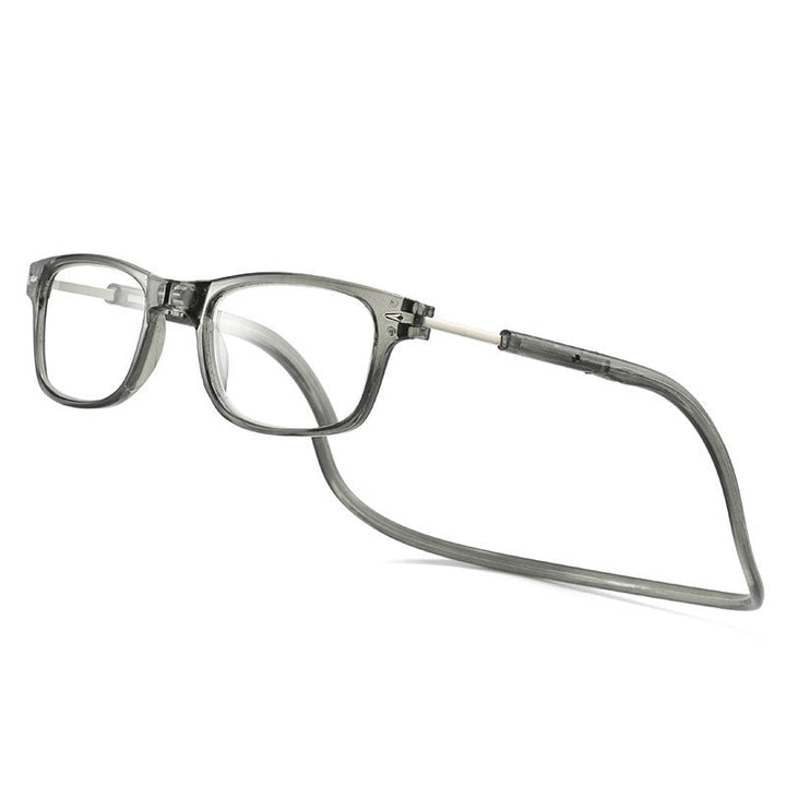 Praktische bril met magneetsluiting en blauw licht filter, verhoogt comfort bij lezen en computerwerk.