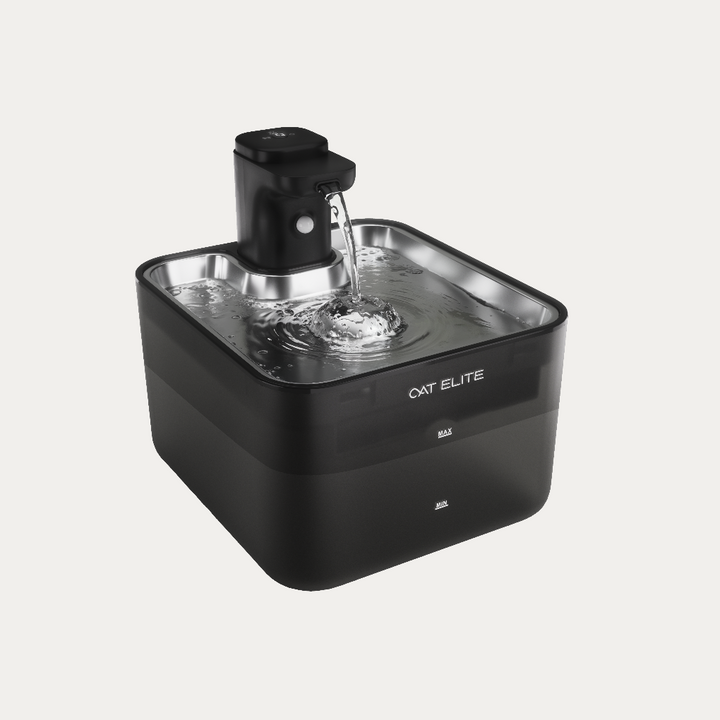 Katten drinkfontein met golfontwerp, stimuleert hydratatie, stil en gefilterd water.