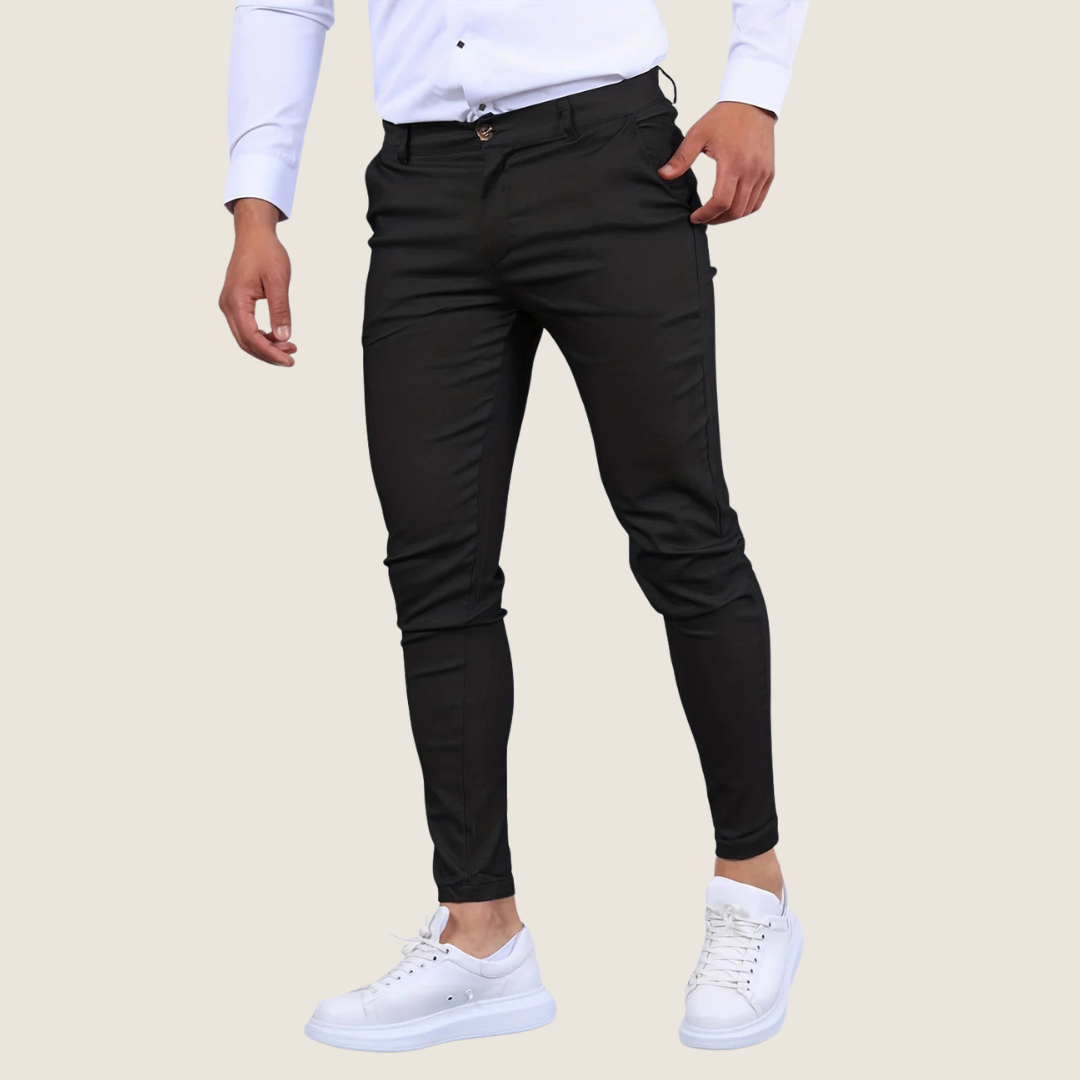 Comfortabele heren skinny fit enkelbroek, verkrijgbaar in diverse kleuren. Stijlvolle pantalon voor elke dag.