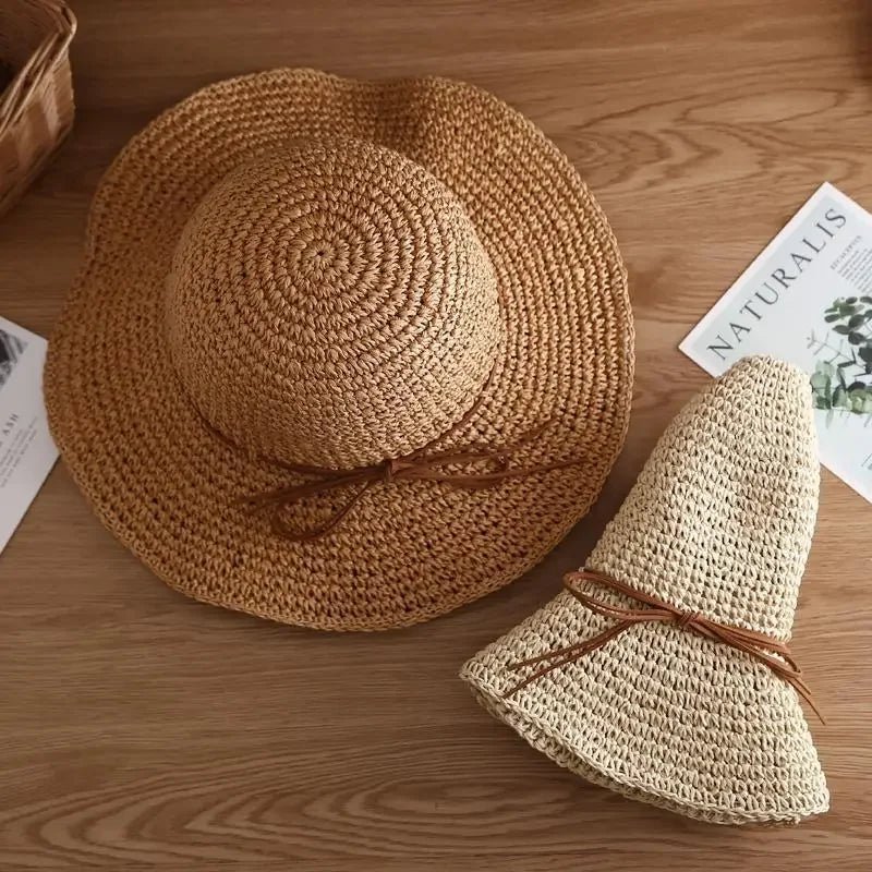 Ademende en opvouwbare Tessa strandhoed in roze voor dames. Essentieel zomeraccessoire met UV-bescherming.