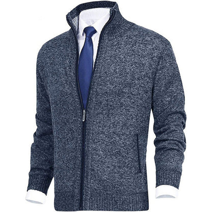"Stijlvol donkergrijs WAYLON zomer vest met rits voor heren in hoogwaardige fleece, trendy en comfortabel voor elke dag."
