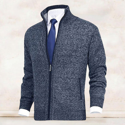 "Stijlvol donkergrijs WAYLON zomer vest met rits voor heren in hoogwaardige fleece, trendy en comfortabel voor elke dag."