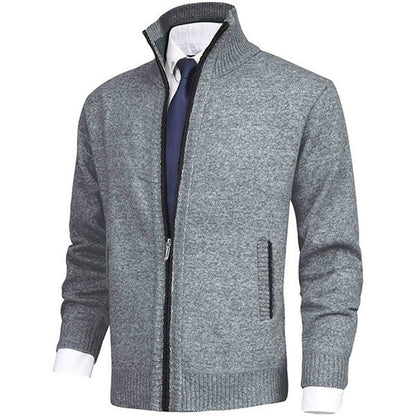 "Stijlvol donkergrijs WAYLON zomer vest met rits voor heren in hoogwaardige fleece, trendy en comfortabel voor elke dag."