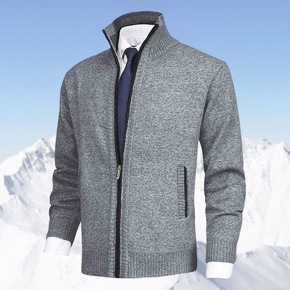 "Stijlvol donkergrijs WAYLON zomer vest met rits voor heren in hoogwaardige fleece, trendy en comfortabel voor elke dag."