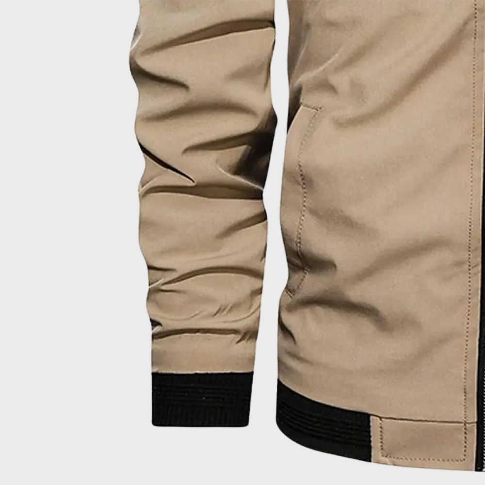 Stijlvol Finn bomberjack heren, regular fit, katoenmix, tijdloos design, diverse kleuren, ideaal voor elke gelegenheid.