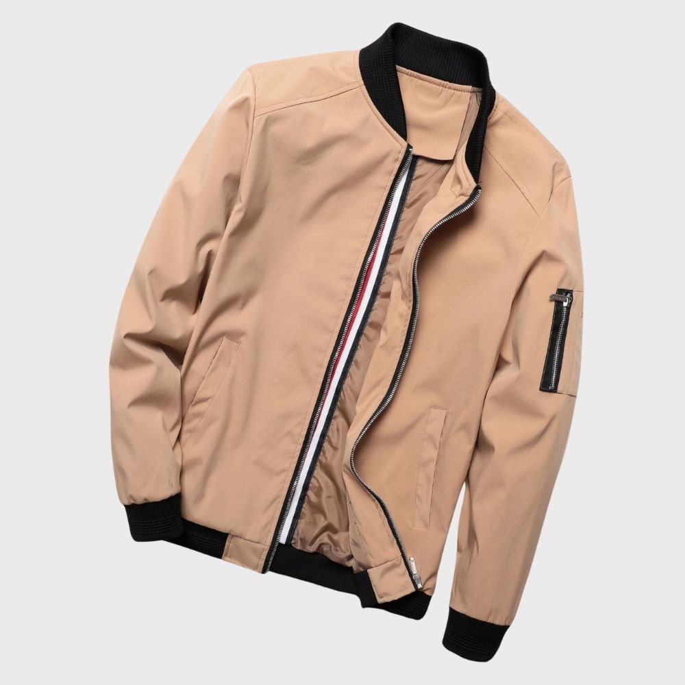 Stijlvol Finn bomberjack heren, regular fit, katoenmix, tijdloos design, diverse kleuren, ideaal voor elke gelegenheid.