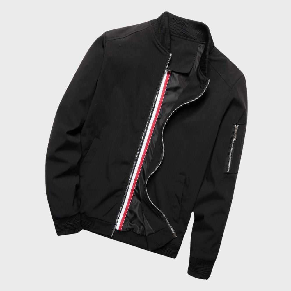 Stijlvol Finn bomberjack heren, regular fit, katoenmix, tijdloos design, diverse kleuren, ideaal voor elke gelegenheid.