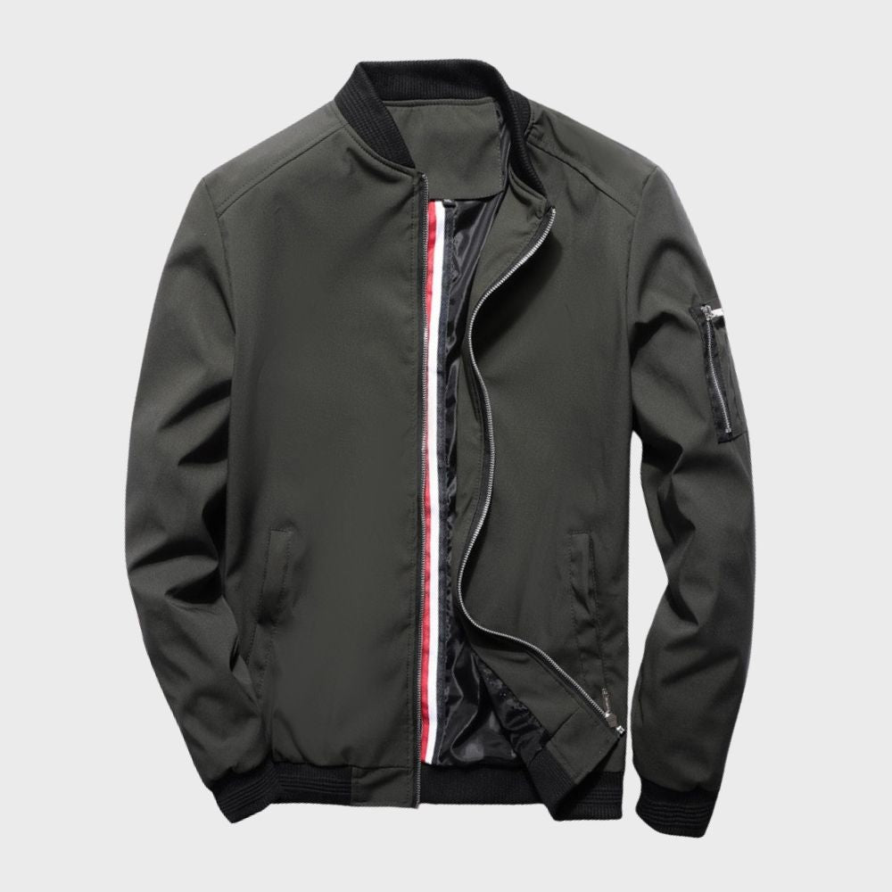 Stijlvol Finn bomberjack heren, regular fit, katoenmix, tijdloos design, diverse kleuren, ideaal voor elke gelegenheid.