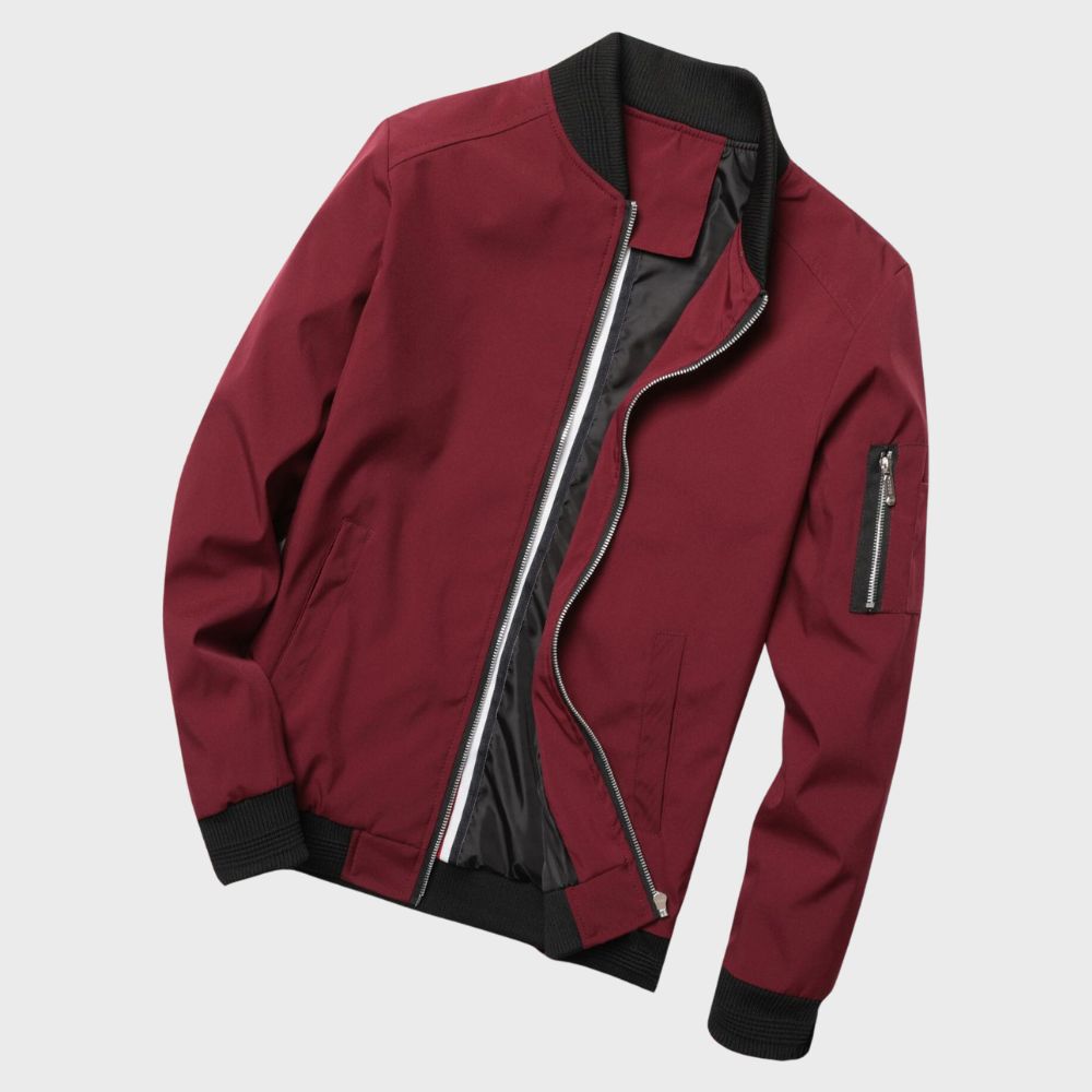 Stijlvol Finn bomberjack heren, regular fit, katoenmix, tijdloos design, diverse kleuren, ideaal voor elke gelegenheid.