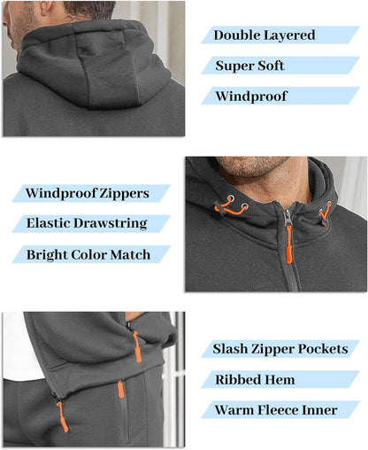 "Stijlvol Jamie trainingspak heren: ademend, grijs/slim-fit pullover en broek, ideaal voor sport en casual wear."