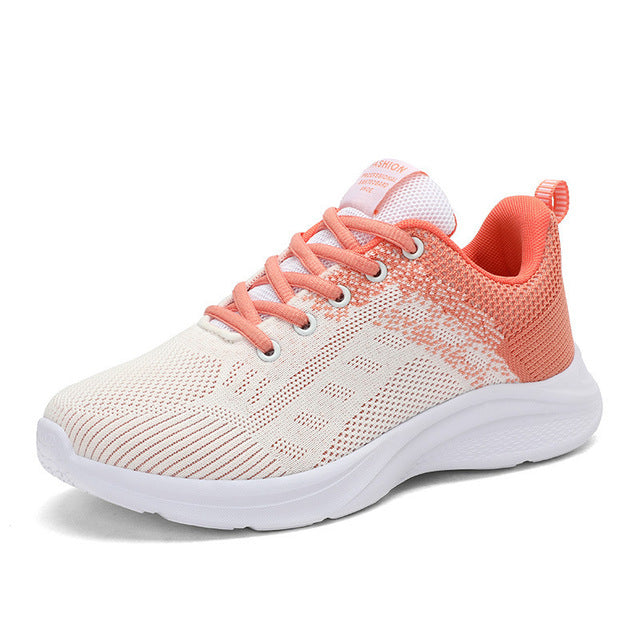 "Stijlvolle dames sneakers met orthopedische zool, ademend materiaal en elegant design, ideaal voor comfort en mode."