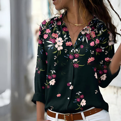 Stijlvolle damesblouse met verfijnde print, casual en comfortabel, verkrijgbaar in verschillende kleuren voor elke gelegenhei