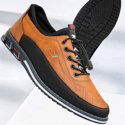 "Stijlvolle leren Oxford schoenen voor heren, orthopedisch ontwerp, hoogwaardig leer, elegant en comfortabel, zwart"