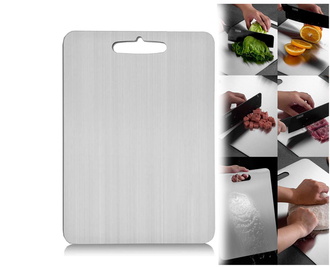 Krasbestendige Titanium Pro snijplank. Vaatwasserbestendig en hygiënisch, essentieel voor culinair koken thuis.