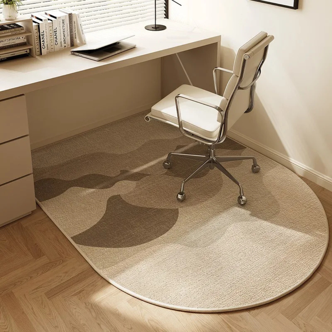 Duurzame antislipmat voorkomt verschuiven van bureaustoel. Essentiële vloerbescherming voor elke werkplek.
