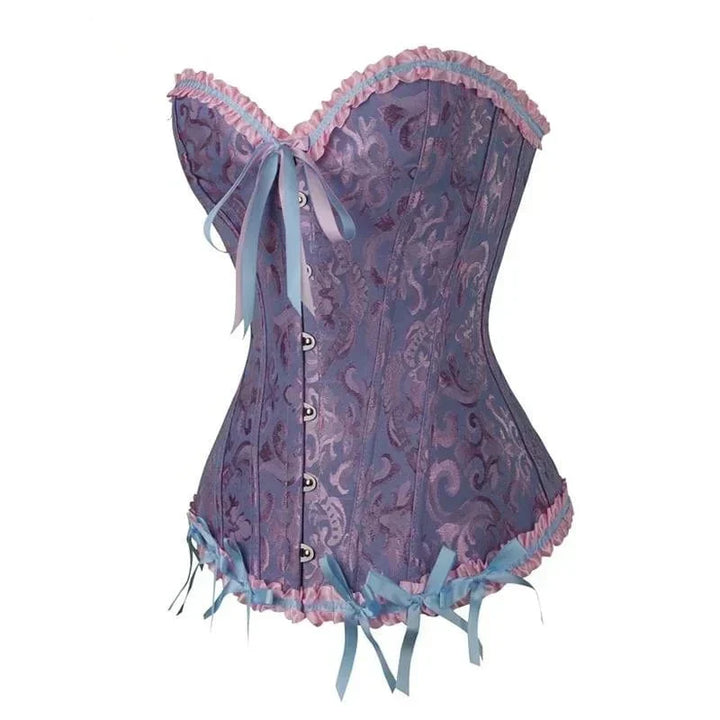 Luxe strapless dames korset van zwart kant, geschikt voor feestkleding en speciale gelegenheden.