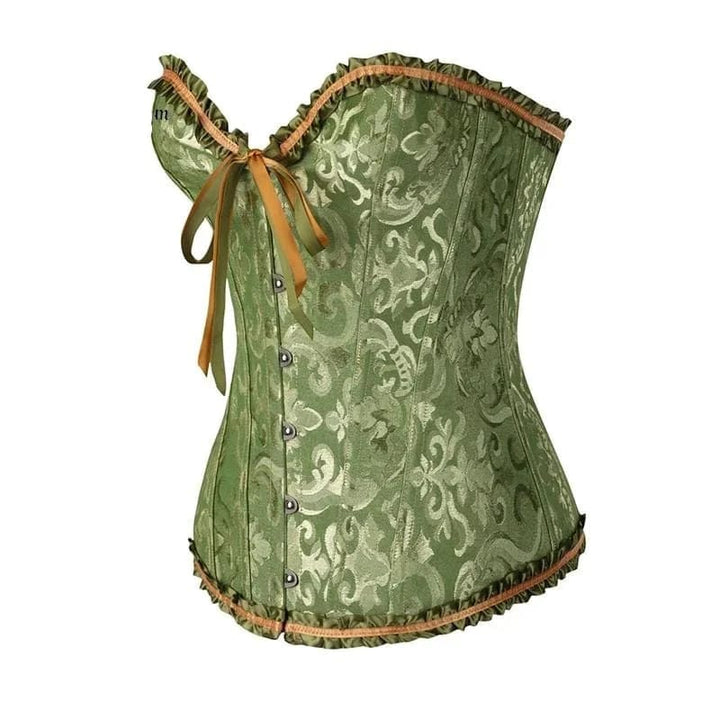 Zwart kanten strapless korset, dames lingerie voor speciale gelegenheden, accentueert de buste.