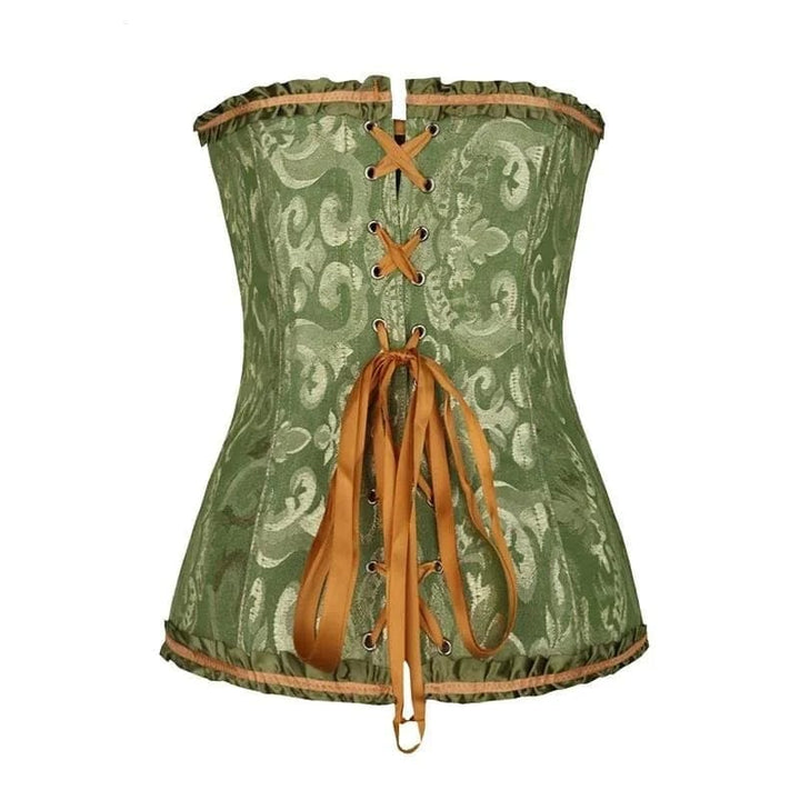 Elegant dames korset van zwart kant, strapless model, ideaal als verleidelijke lingerie.