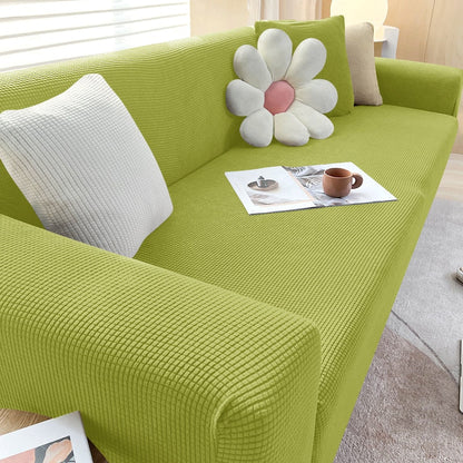 "StretchGuard rekbare bankhoes, elastisch, stijlvolle bescherming, antislip, perfecte pasvorm, modern interieurdesign"
