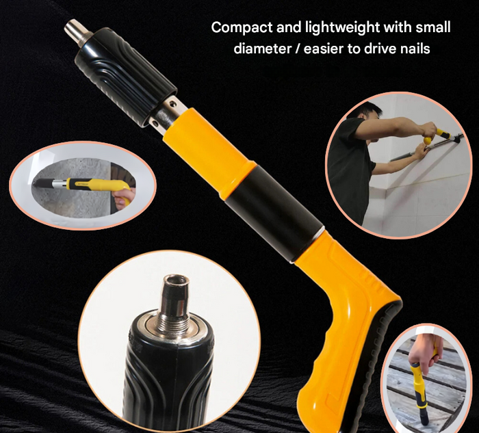 Robuust GripNail handgereedschap voor elke verbouwing: krachtig spijkerpistool voor beton en staal.