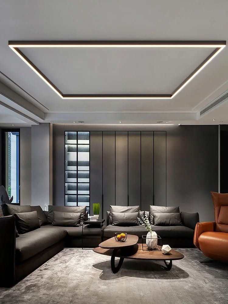 Scandinavische design verlichting: minimalistische LED plafondlamp voor stijlvolle moderne ruimtes.