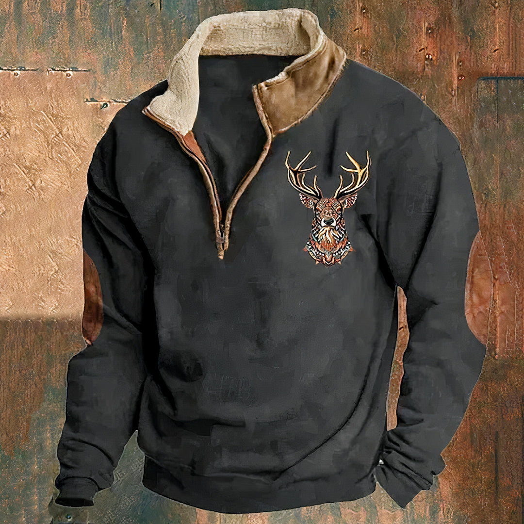 Elegante heren trui, warm en stijlvol, perfect voor casual chic winterlooks. Tijdloos comfortabele bovenkleding.