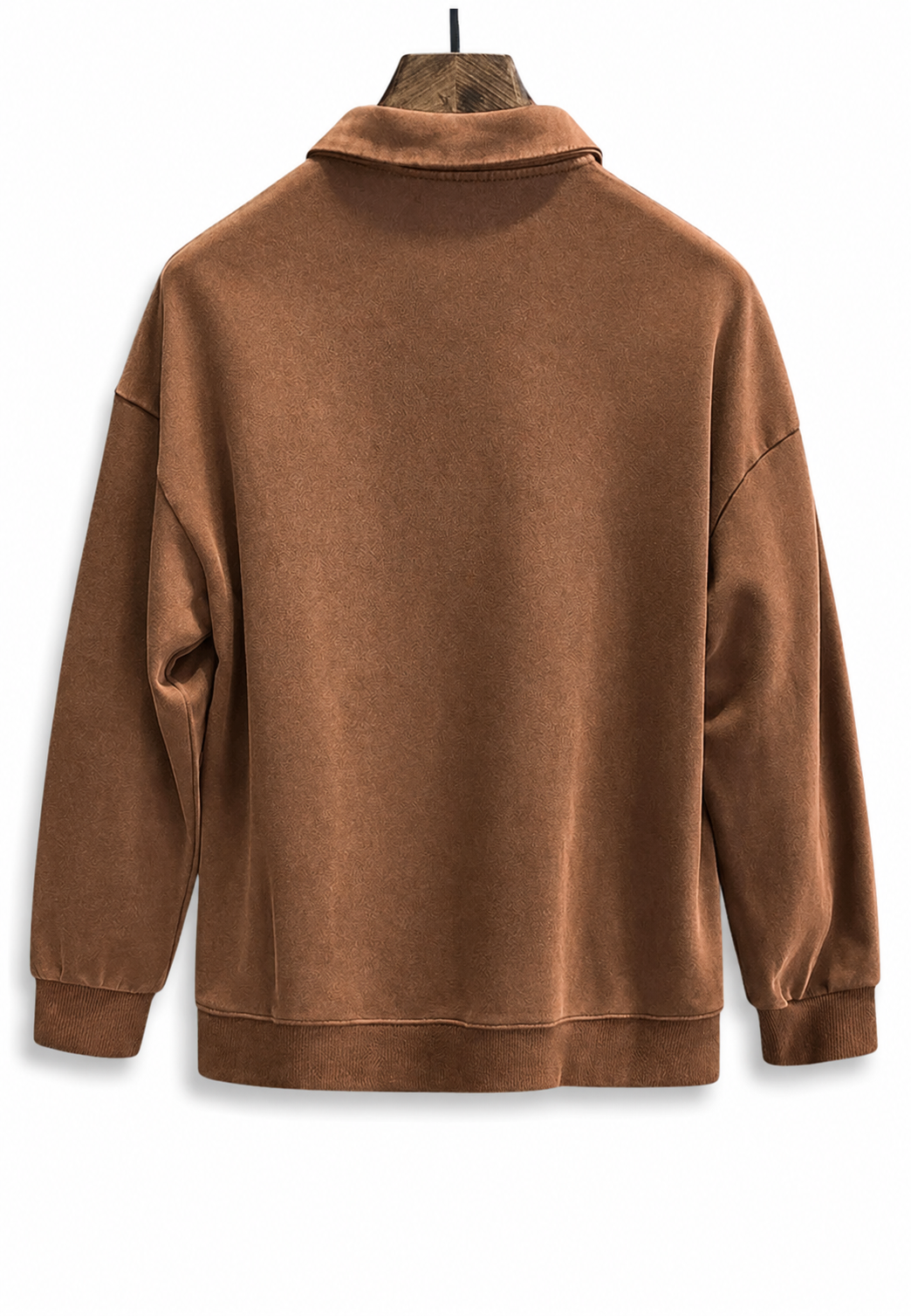 Comfortabele heren polo met lange mouwen en unieke gewassen look. Perfect poloshirt voor casual mannenmode.