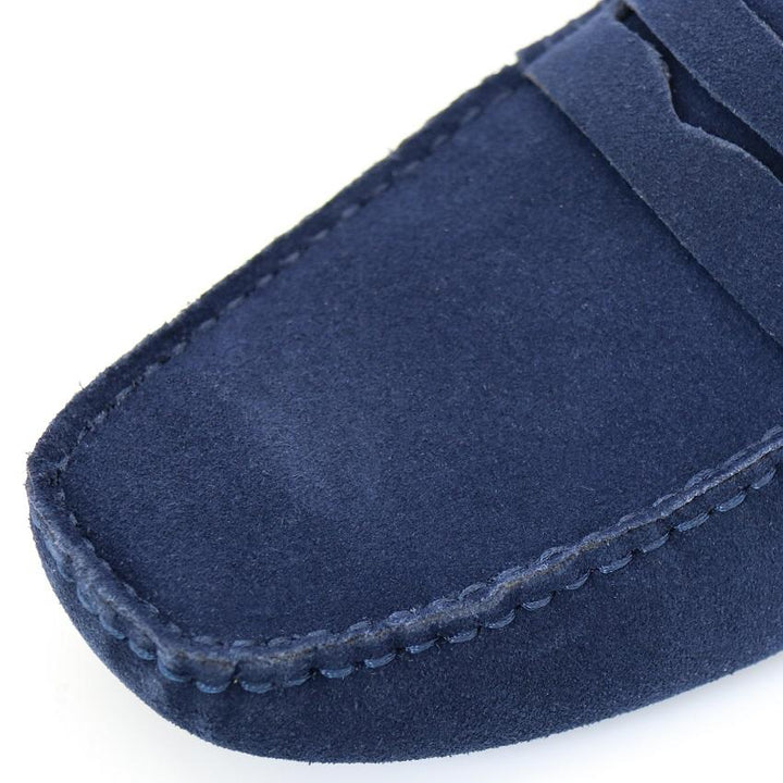 Luxe donkerbruine suede loafers voor heren, instapmodel, ideaal voor zowel casual als formele herenmode.