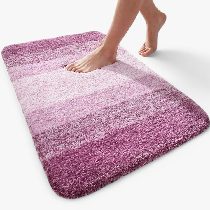 Wasbare antislip badmat voor hygiënische badkamer, van super absorberend en sneldrogend microvezel.