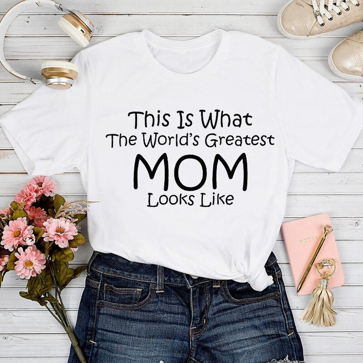 Vrouwen kleding: "Mom Life" t-shirt, perfecte moederdag cadeau voor elke mama. Zacht katoen, stijlvol design.