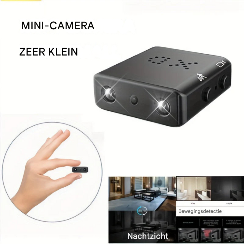 Onopvallende draadloze bewakingscamera, perfect voor discrete beveiliging van elk interieur in Full HD.