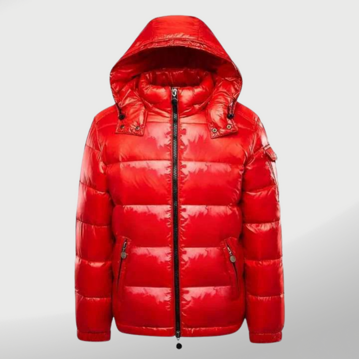 Stijlvolle heren winterjas, gewatteerd en warm, ideaal voor casual gebruik en bescherming tegen wind.