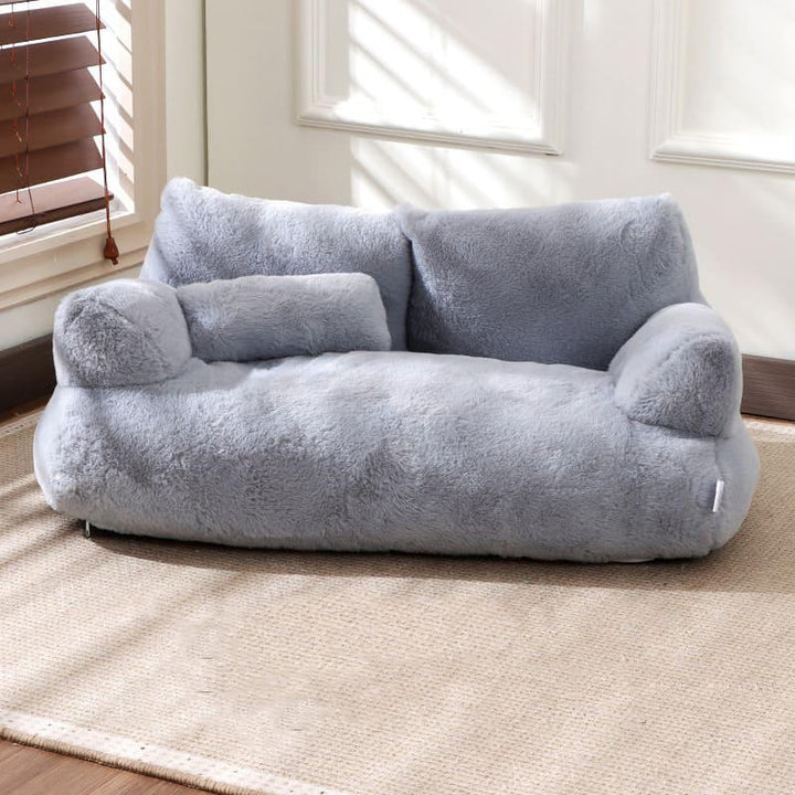Comfortabele lounge huisdierenbank voor kat & hond, zacht pluche kattenbed. Perfecte ontspanning voor je huisdier.