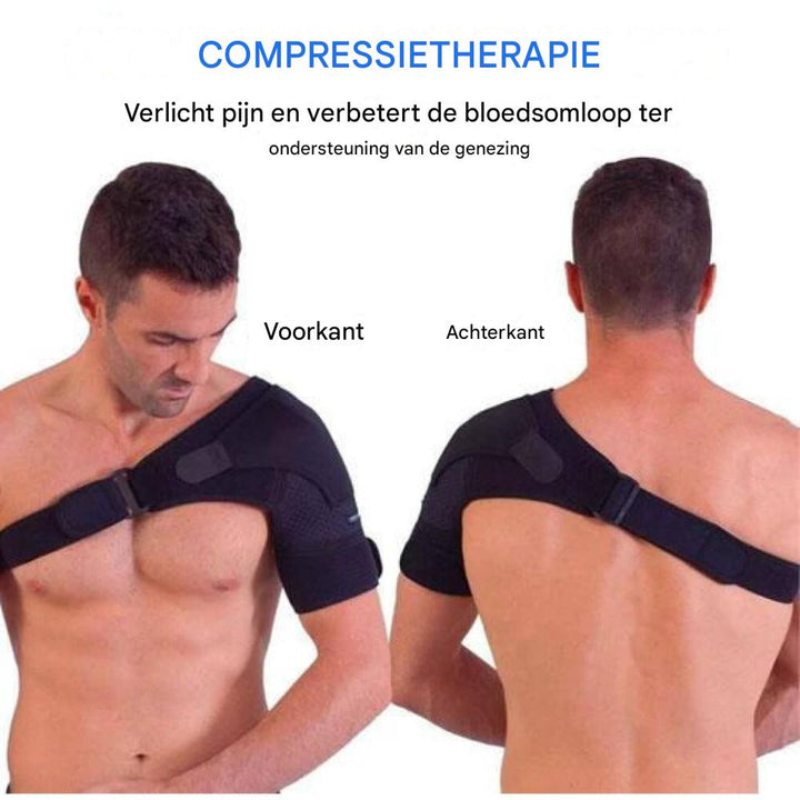 Comfortabele orthopedische schouderbrace ter ondersteuning van het schoudergewricht bij pijn en tijdens revalidatie.