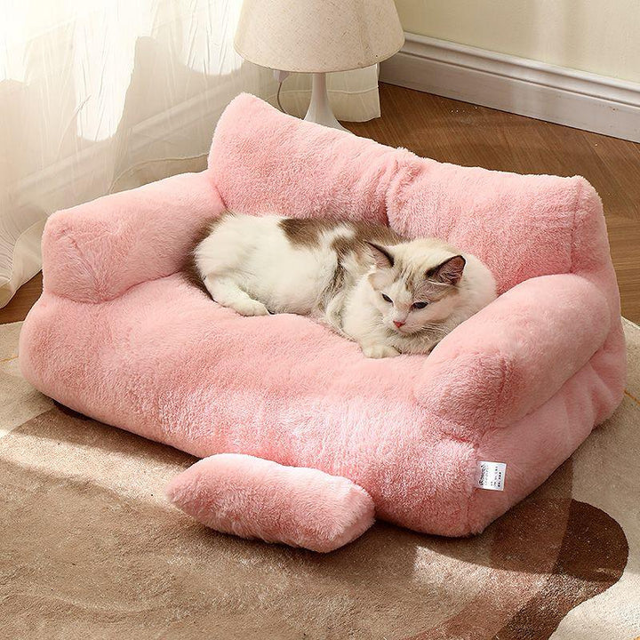 Elegante huisdierenbank, comfortabel hondenbed voor grote en kleine honden. Zacht pluche dierenmand voor ontspanning.