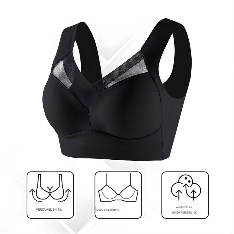 Naadloze dames beha met optimale ondersteuning, ideaal voor dagelijks comfort. Draadloos en zacht.