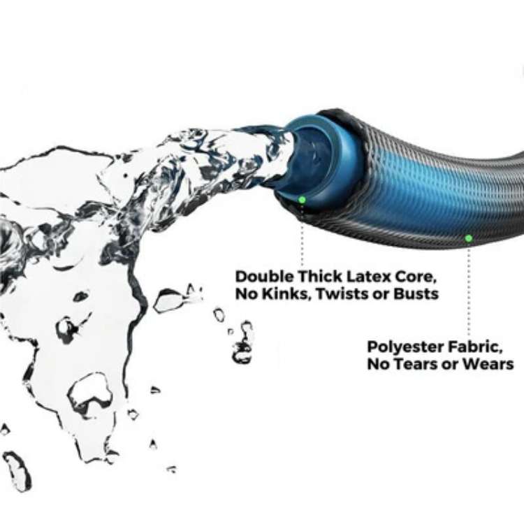 Compacte tuinslang 30m voor efficiënt water geven en auto wassen. Knoopvrij, flexibel tuingereedschap.