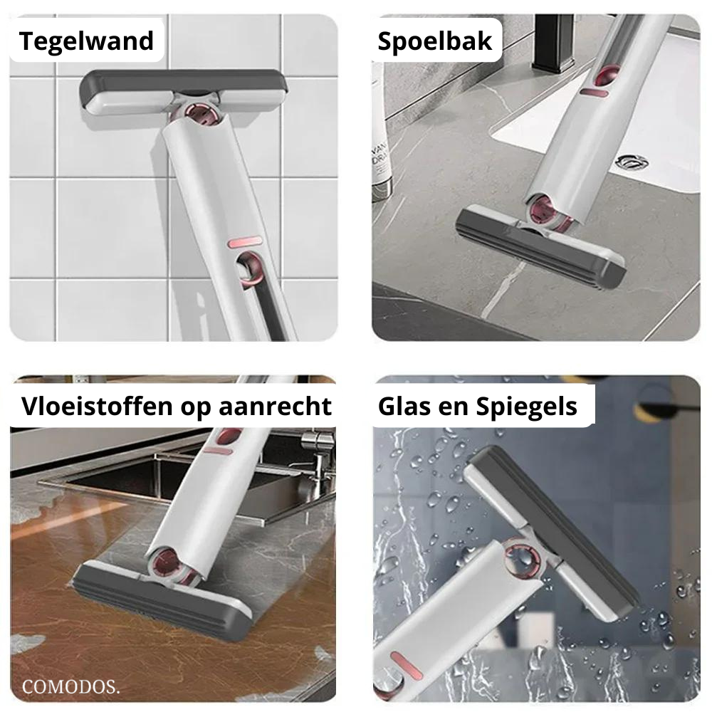 Duurzame minidweil die de vloer streeploos schoonmaakt. Perfect als compacte vloerreiniger voor thuisgebruik.