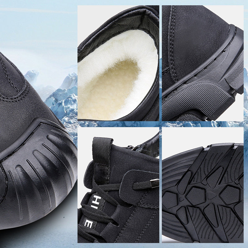 Stijlvolle grijze Theo heren sneakers, moderne alledaagse schoenen met veters en zijrits voor heren.