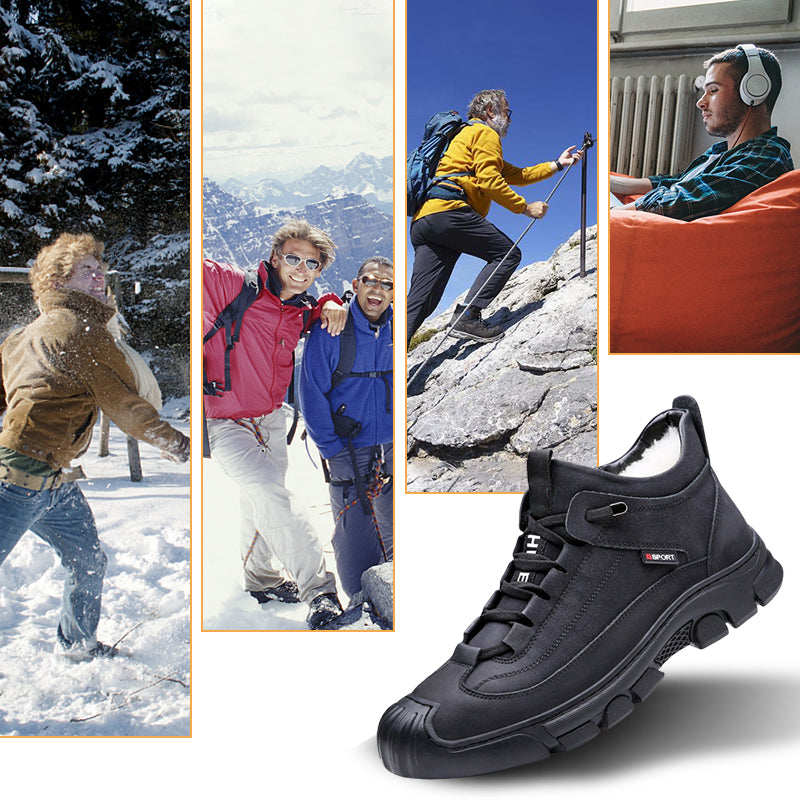 Grijze Theo heren sneakers met comfortabele pasvorm, veters en handige zijrits voor snelle toegang.