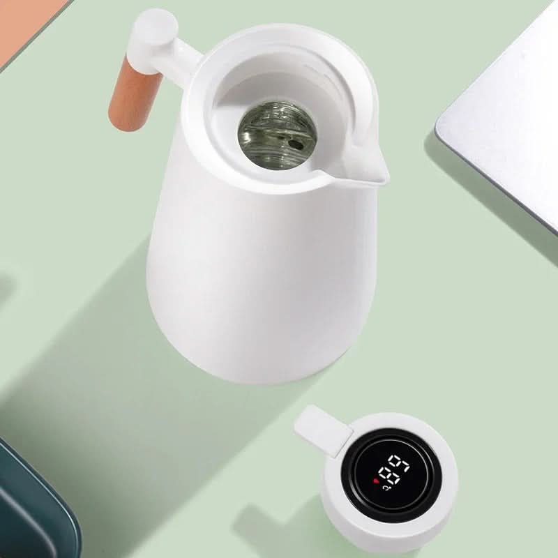 Warmhoudkan & koudhoudkan 1L met temperatuurweergave. Perfect voor koffie, thee en andere dranken.