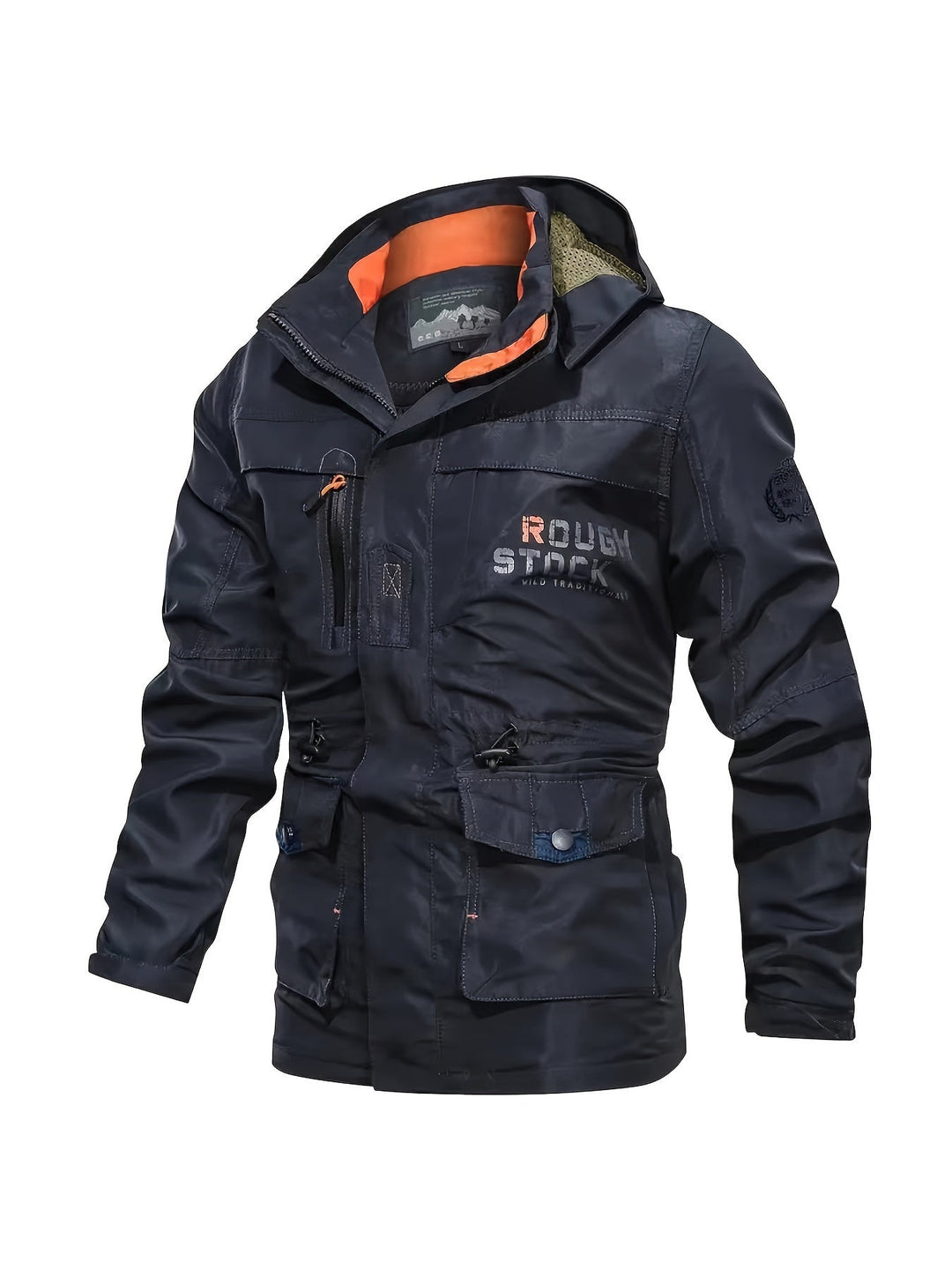 Praktisch heren sportjack voor outdoor activiteiten, comfortabel met afritsbare capuchon.