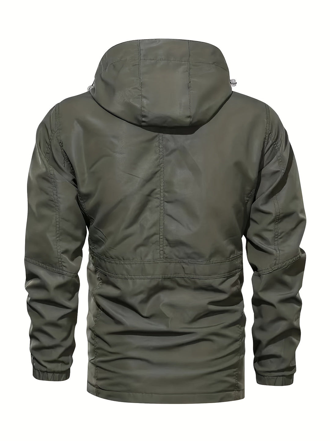 Waterafstotend heren outdoor sportjack met rits, perfect voor actieve mannen.