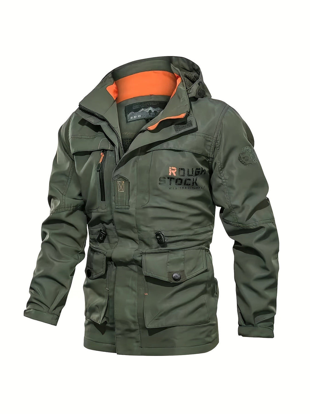 Heren outdoor sportjack met afneembare capuchon, ideaal voor lente & herfst.