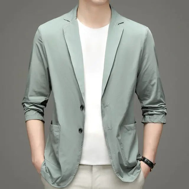 Elegante casual herenblazer, modern slimfit colbert. Essentiële bovenkleding voor elke herengarderobe.