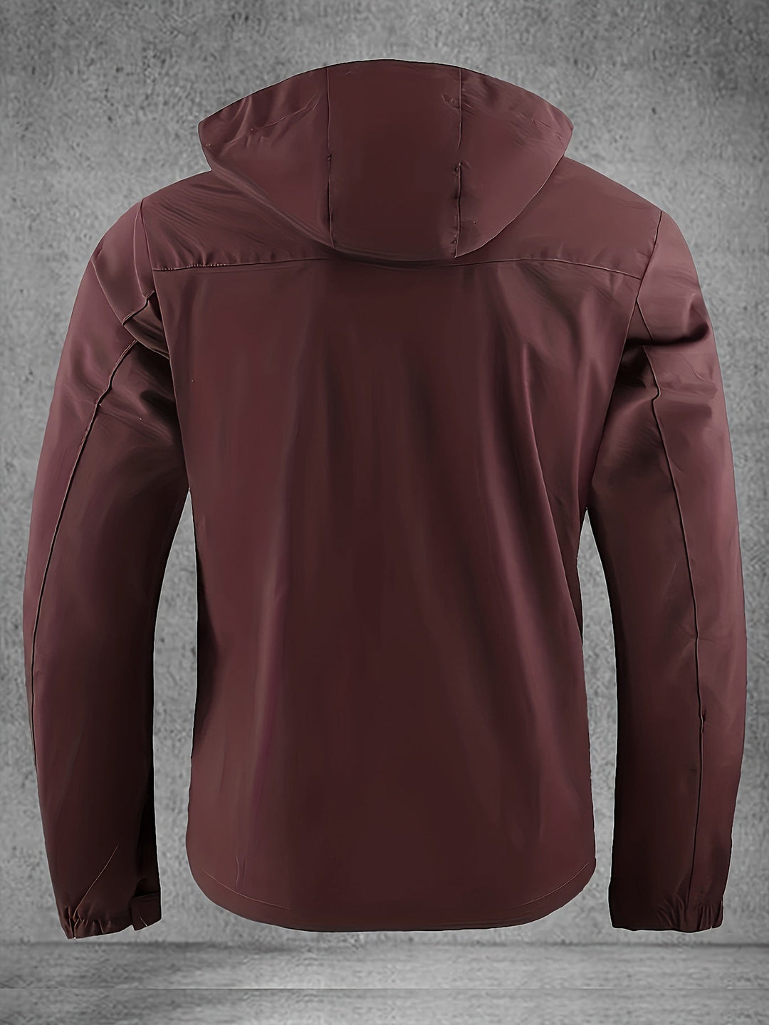 Sportieve heren herfstjas, winddichte softshell met capuchon voor buitenactiviteiten en dagelijks gebruik.
