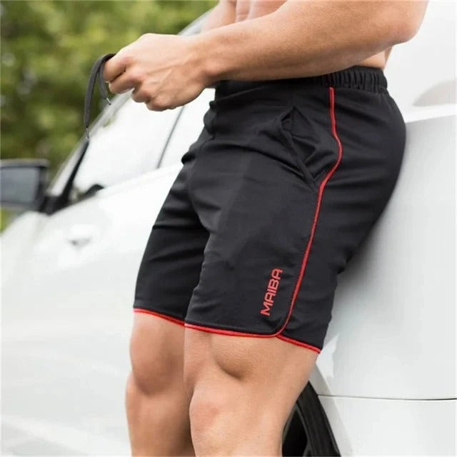 Detail van de heren slim-fit zwembroek Tobias. Stijlvolle badmode met comfortabele pasvorm voor heren.