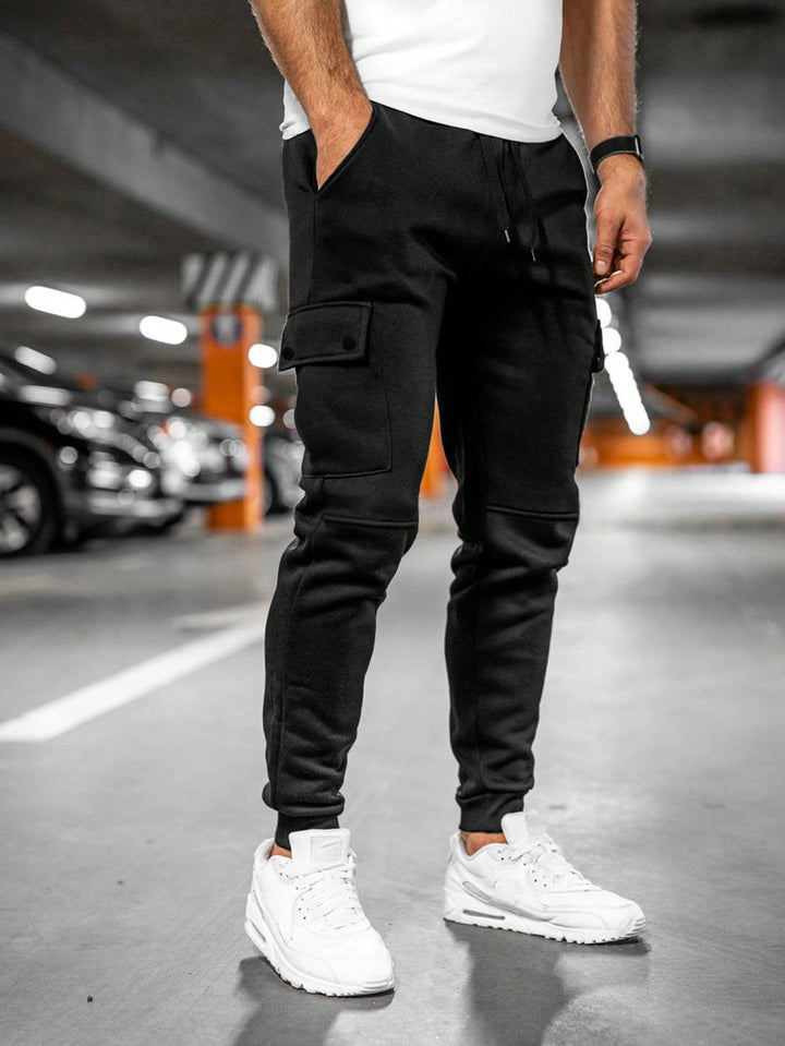 Veelzijdige heren sportieve cropped joggingbroek, geschikt voor sport, vrije tijd en najaarsmode.
