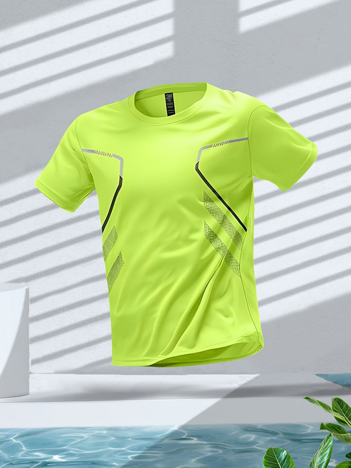Comfortabel sneldrogend heren sportshirt, ademend en zweetabsorberend voor prestaties.