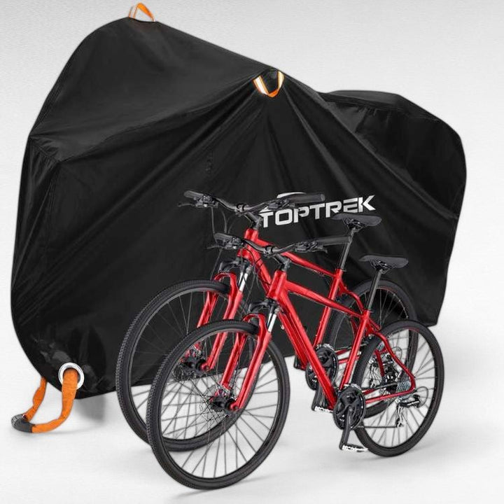 Waterdichte fietshoes voor 1 of 2 fietsen, optimale bescherming tegen weer, wind en stof.